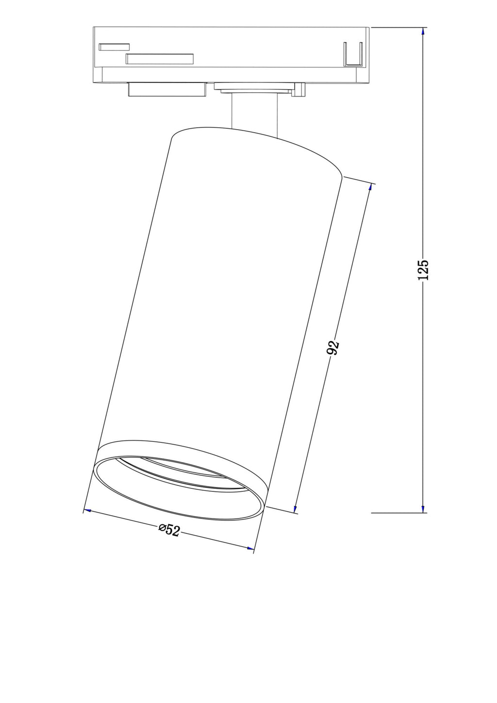 Oświetlenie szynowe Technical Focus S IP20 1xGU10 TR020-1-GU10-W | Biały