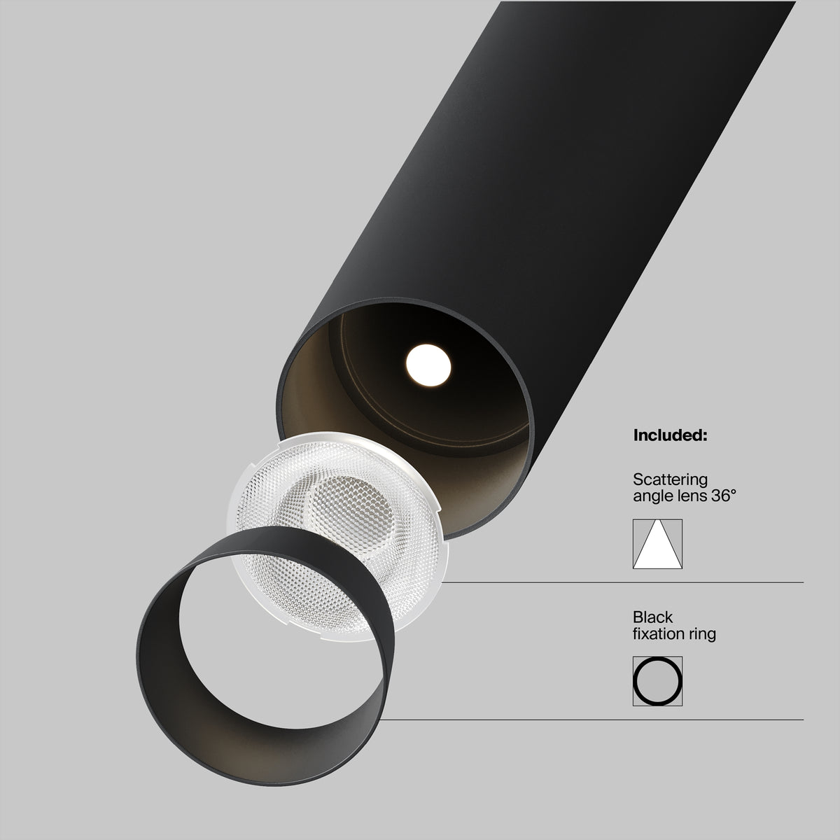 Oświetlenie szynowe Technical Focus T IP20 x TR141-2-6W3K-M-B | Czarny