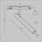Oświetlenie szynowe Technical Focus T IP20 x TR141-2-6W3K-M-B | Czarny