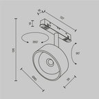 Oświetlenie szynowe Technical Lens IP20 x TR217-2-15W3K-B | Czarny
