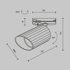 Oświetlenie szynowe Technical Lipari IP20 1xGU10 TR087-1-GU10-B | Czarny
