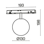 Oświetlenie szynowe Technical Luna IP20 x TR038-2-5W4K-W-1 | Biały