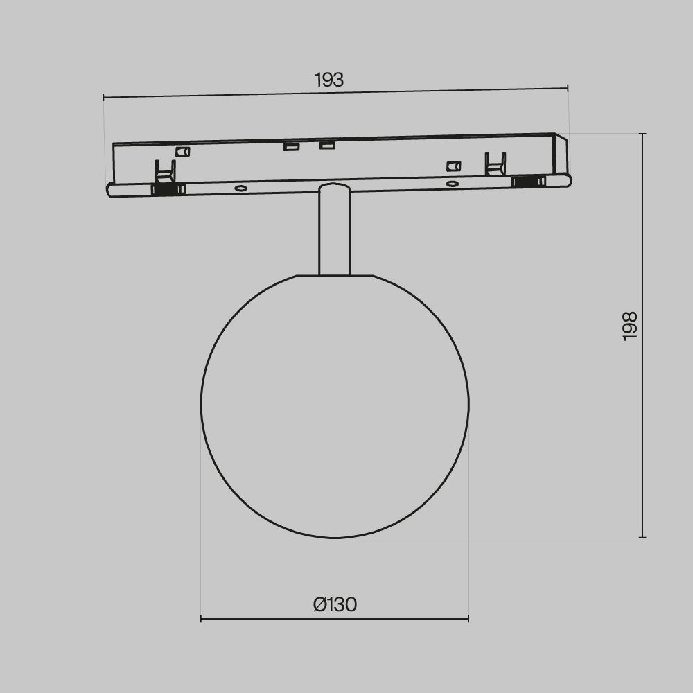 Oświetlenie szynowe Technical Luna IP20 x TR038-4-5WTW-DD2-B | Czarny
