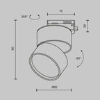Oświetlenie szynowe Technical ONDA IP20 x TR007-1-12W3K-B-1 | Czarny