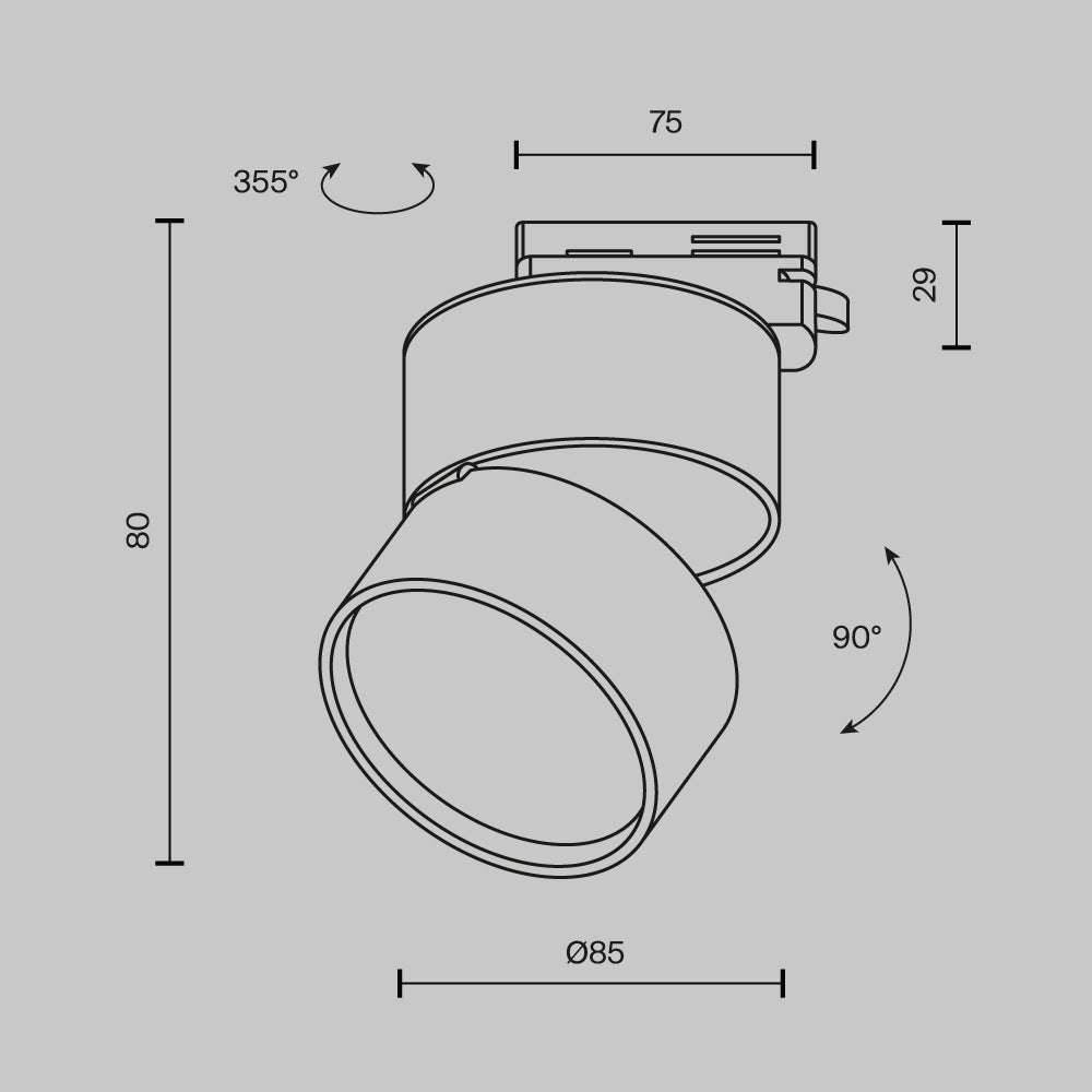 Oświetlenie szynowe Technical ONDA IP20 x TR007-1-12W3K-W | Biały