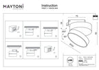 Oświetlenie szynowe Technical ONDA IP20 x TR007-1-18W3K-B4K | Czarny