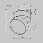Oświetlenie szynowe Technical ONDA IP20 x TR007-1-18W3K-W-1 | Biały