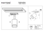 Oświetlenie szynowe Technical Orlo IP20 x TR085-1-5W3K-B | Czarny