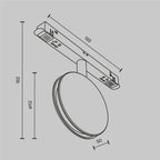 Oświetlenie szynowe Technical Outline IP20 x TR090-2-6W3K-B | Czarny