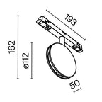 Oświetlenie szynowe Technical Outline IP20 x TR090-2-6W3K-B | Czarny
