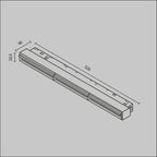 Oświetlenie szynowe Technical Parete IP20 x TR106-2-18W3K-B | Czarny