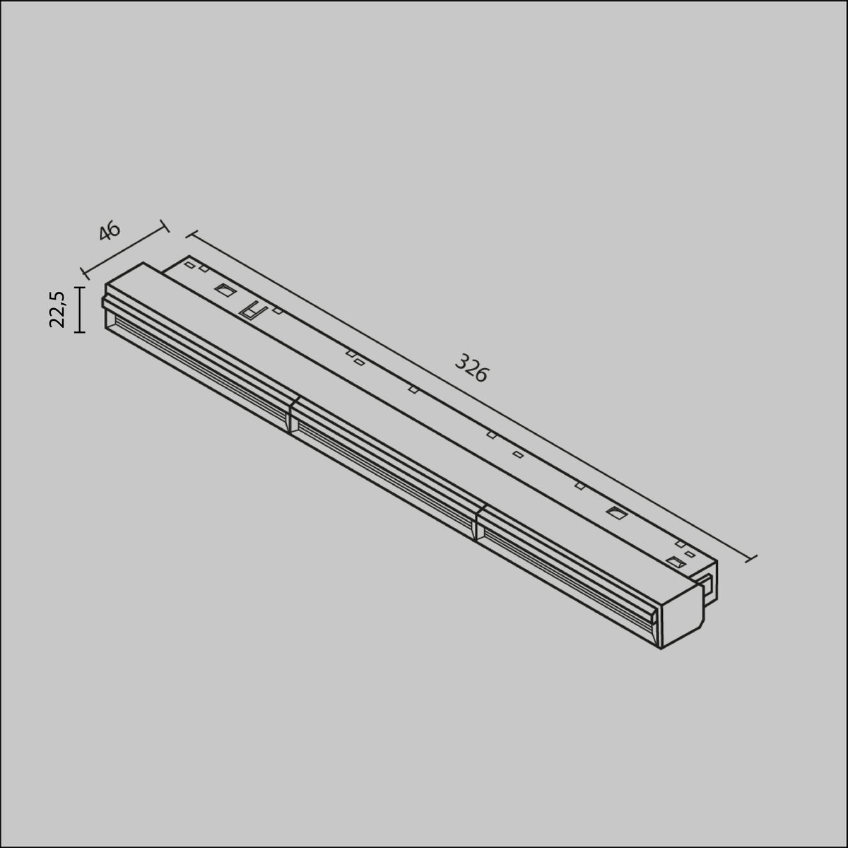 Oświetlenie szynowe Technical Parete IP20 x TR106-2-18W3K-B | Czarny