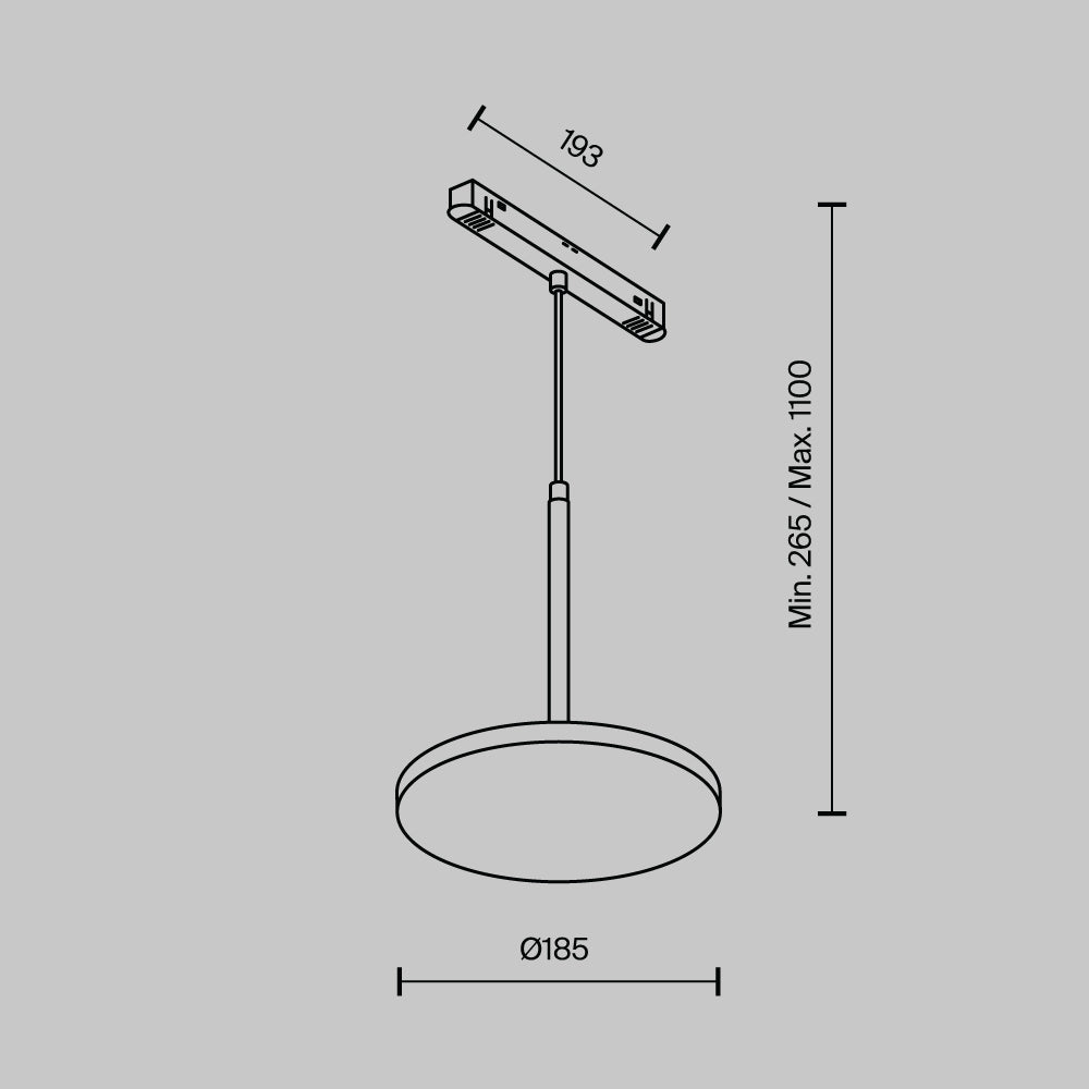 Oświetlenie szynowe Technical Plato IP20 x TR123-2-15W3K-B | Czarny