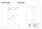 Oświetlenie szynowe Technical Plato IP20 x TR123-2-15W3K-B | Czarny