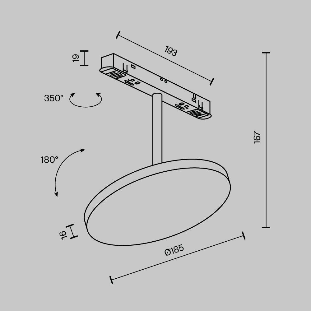 Oświetlenie szynowe Technical Plato IP20 x TR131-4-15W-DS-B | Czarny