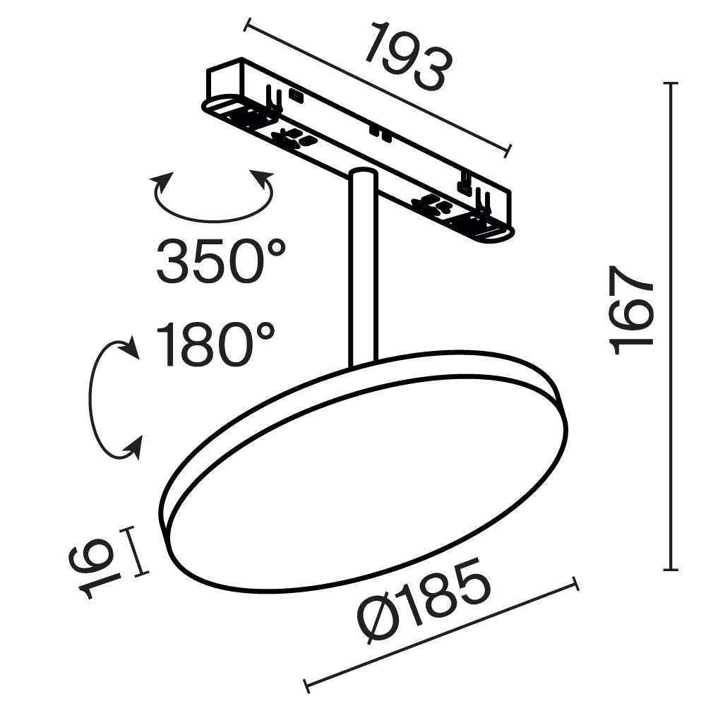 Oświetlenie szynowe Technical Plato IP20 x TR131-4-15W-DS-B | Czarny