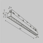 Oświetlenie szynowe Technical Points IP20 x TR031-2-18W2.7K-B | Czarny