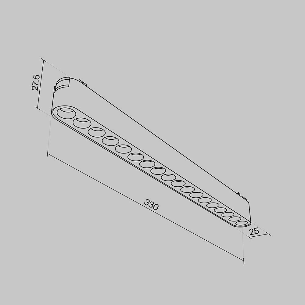 Oświetlenie szynowe Technical Points IP20 x TR082-1-18W3K-M-B | Czarny