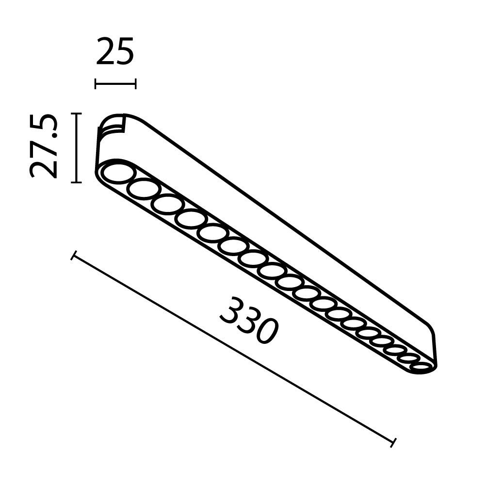 Oświetlenie szynowe Technical Points IP20 x TR082-1-18W3K-M-B | Czarny