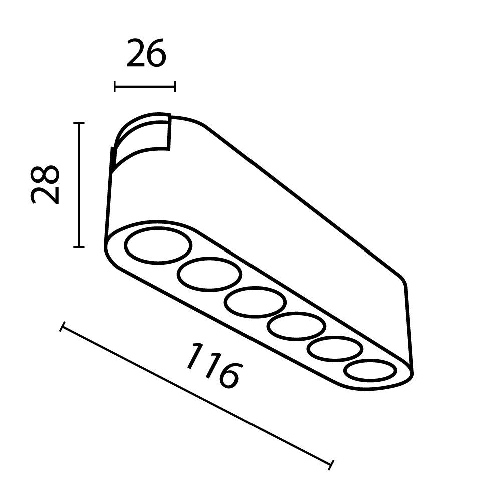 Oświetlenie szynowe Technical Points IP20 x TR082-1-6W3K-M-W | Biały