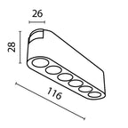 Oświetlenie szynowe Technical Points IP20 x TR082-1-6W3K-M-W | Biały