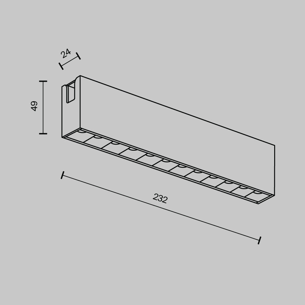 Oświetlenie szynowe Technical Points IP20 x TR150-1-12W2.7K-M-BS-DE | Mosiądz