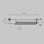 Oświetlenie szynowe Technical Points Rot IP20 x TR010-1-22W3K-M-W-DE | Biały