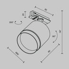 Oświetlenie szynowe Technical Polar IP20 1xGX53 TR088-1-GX53-W | Biały