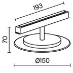 Oświetlenie szynowe Technical Relax IP20 x TR107-4-5W-DS-W | Czarny