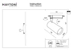 Oświetlenie szynowe Technical Vuoro IP20 x TR003-1-10W3K-S-B | Czarny