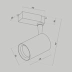 Oświetlenie szynowe Technical Vuoro IP20 x TR003-1-10W4K-S-W | Biały
