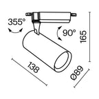 Oświetlenie szynowe Technical Vuoro IP20 x TR003-1-15W4K-S-B | Czarny