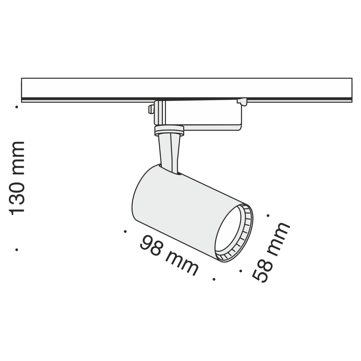 Oświetlenie szynowe Technical Vuoro IP20 x TR003-1-6W3K-W | Biały