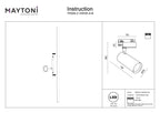 Oświetlenie szynowe Technical Vuoro IP20 x TR029-3-10W3K-S-B | Czarny