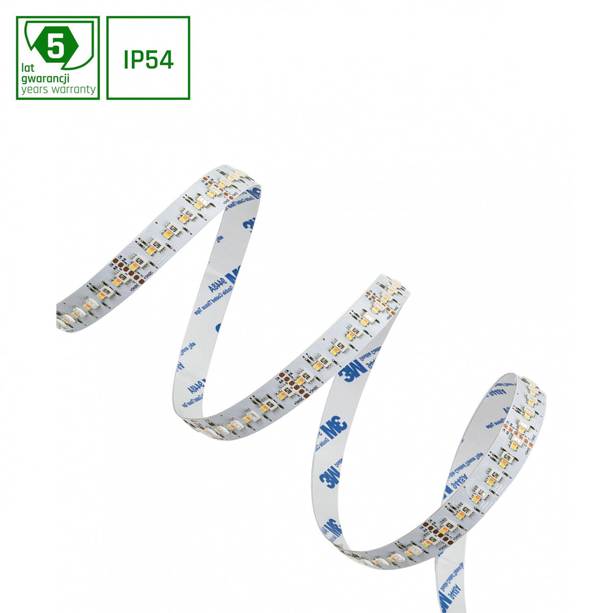 PASEK LED 20W/5m 3535/2216 24V RGBW CCT 96LED/1m5 LAT 1M (rolka 5m) - w silikonie NANO