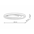 Plafon Alune oval LED CCT