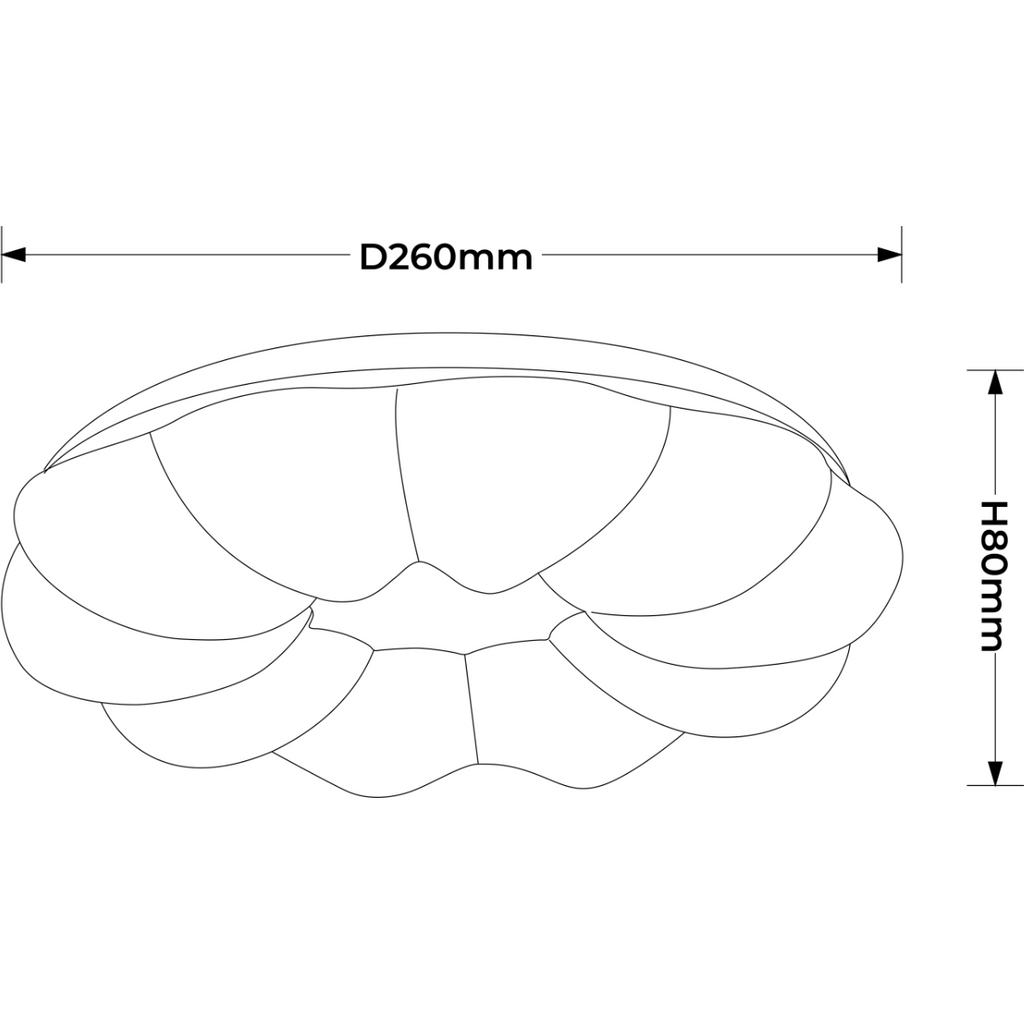 Plafon Ariva 26 cm biały LED 4000K