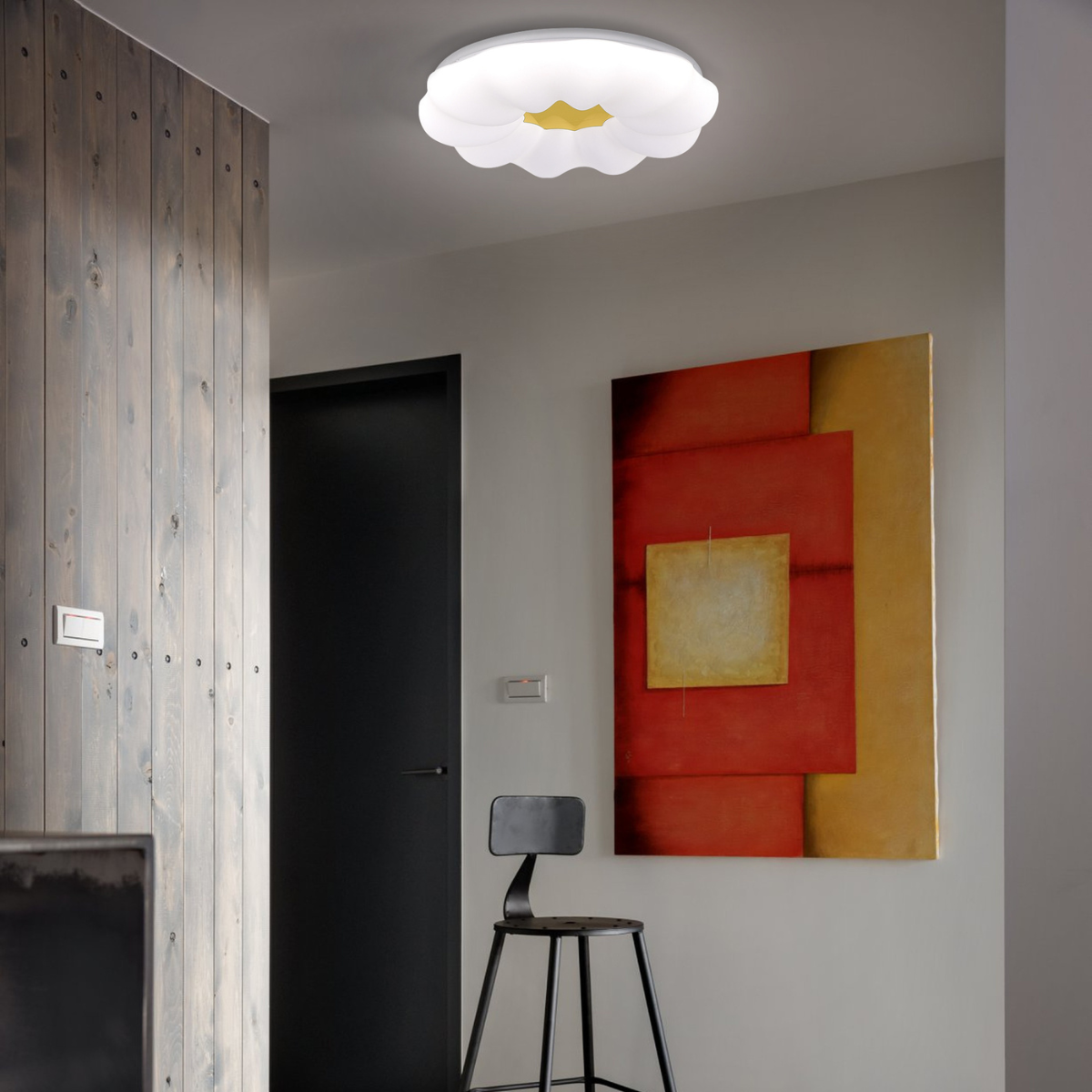 Plafon Ariva 33 cm biały LED 4000K