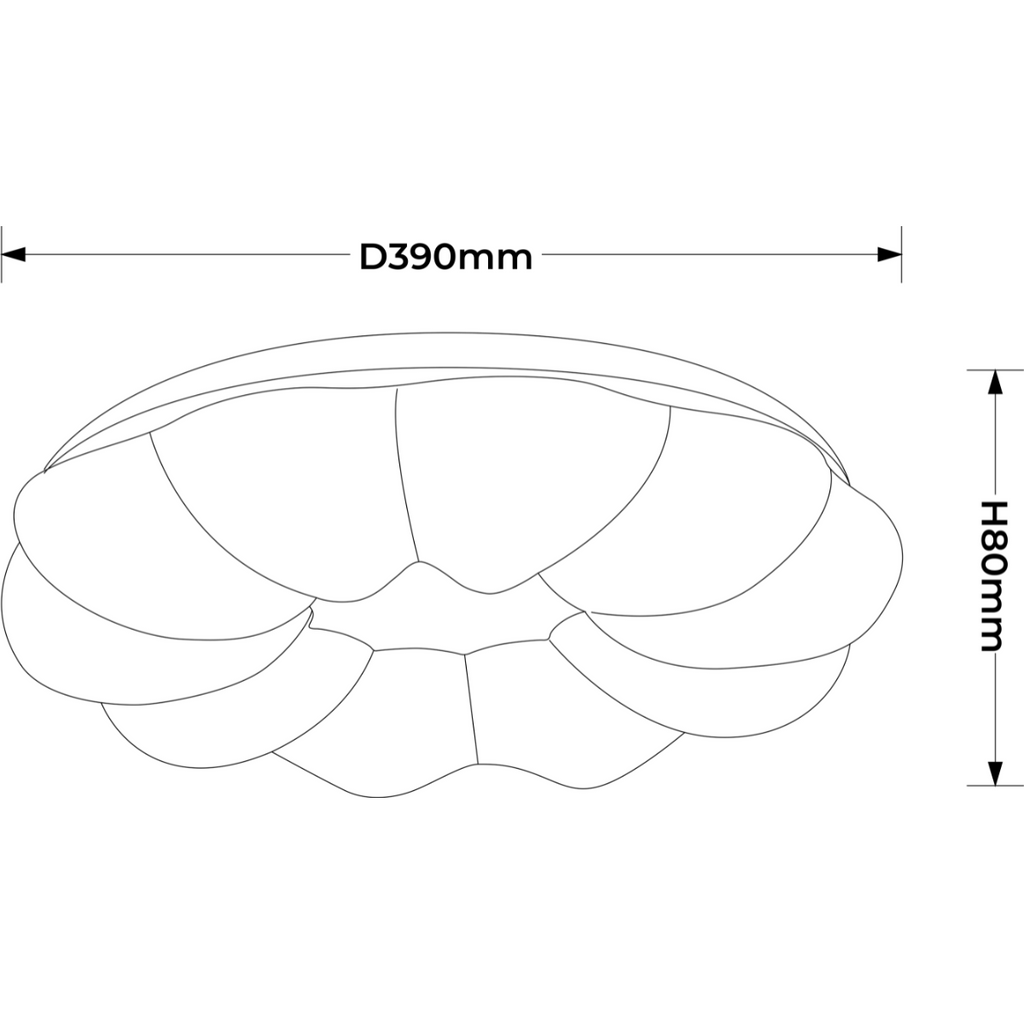 Plafon Ariva 40 cm biały LED 4000K