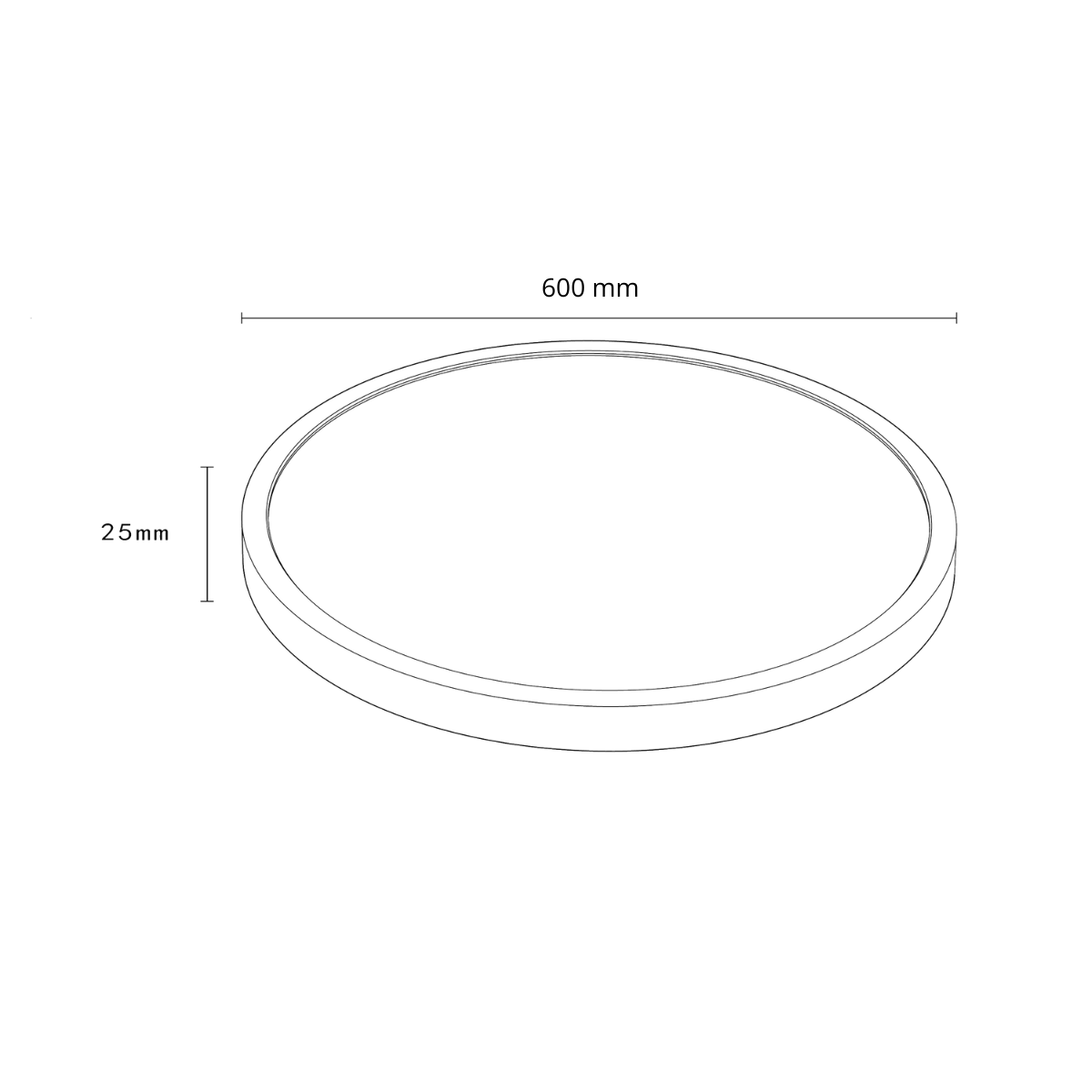 Plafon California LED CCT biały 60 cm LP-2505/1C-60 WH