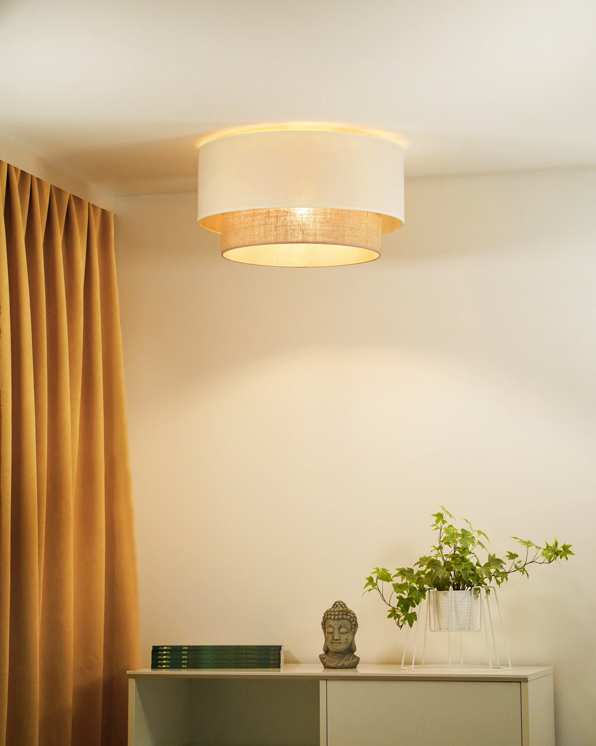 Plafon DUOLLA BOHO 89644 beżowy/kremowy 1xE27 średn.45cm
