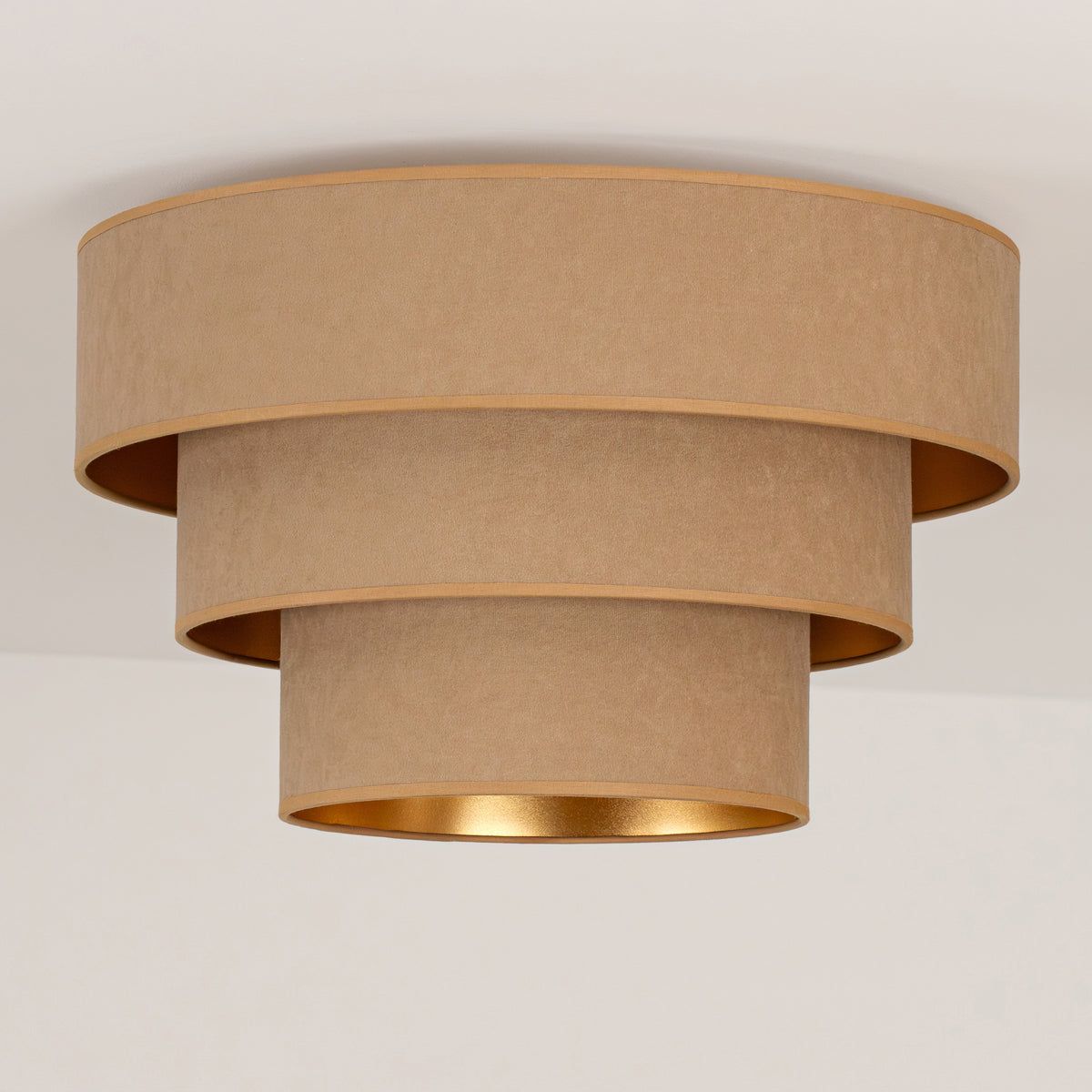 Plafon DUOLLA LUNETA CAPPUCINO 750152 beżowy/złoty 1xE27 średn.45cm