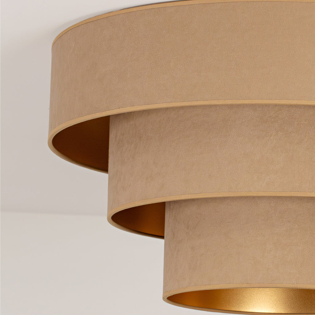 Plafon DUOLLA LUNETA CAPPUCINO 750190 beżowy/złoty 1xE27 średn.60cm