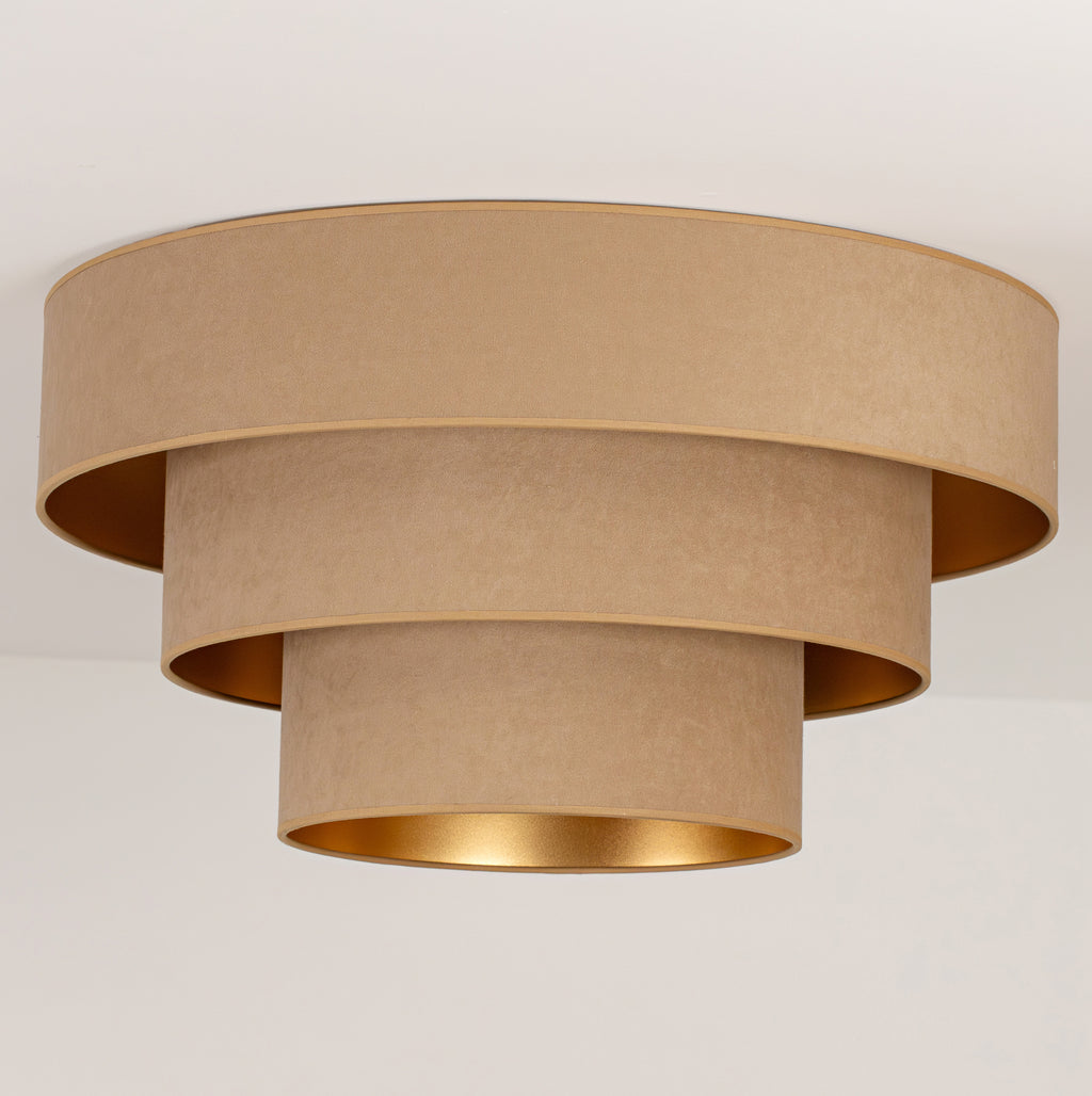 Plafon DUOLLA LUNETA CAPPUCINO 750190 beżowy/złoty 1xE27 średn.60cm