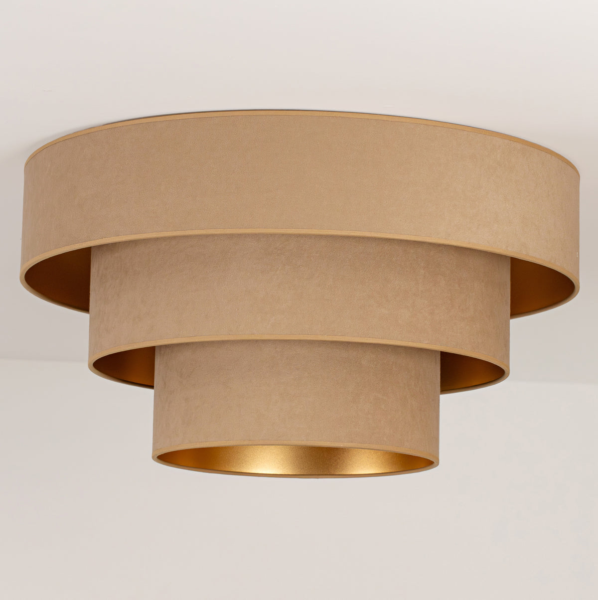 Plafon DUOLLA LUNETA CAPPUCINO 750190 beżowy/złoty 1xE27 średn.60cm