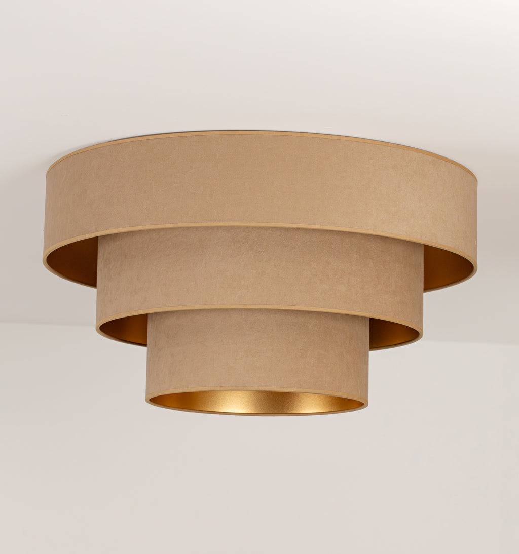 Plafon DUOLLA LUNETA CAPPUCINO 750190 beżowy/złoty 1xE27 średn.60cm