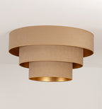 Plafon DUOLLA LUNETA CAPPUCINO 750190 beżowy/złoty 1xE27 średn.60cm