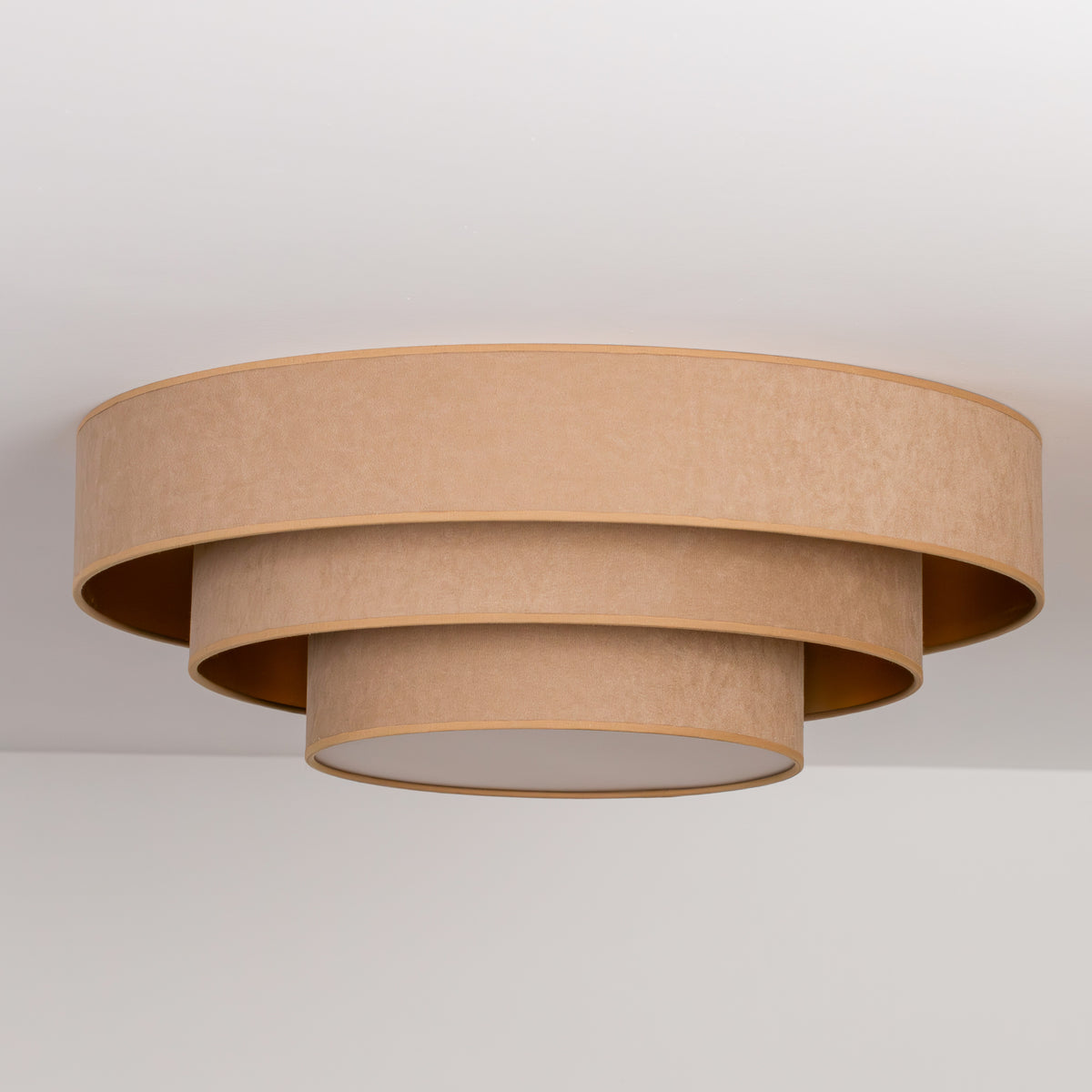 Plafon DUOLLA LUNETA CAPPUCINO 750206 beżowy/złoty n/axLampa LED średn.60cm