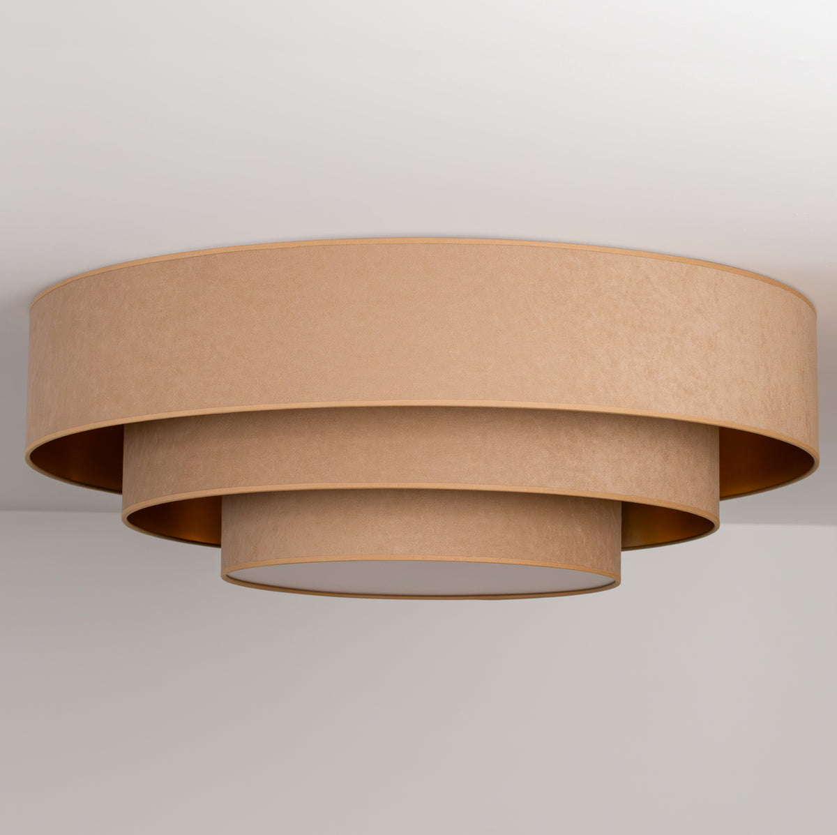 Plafon DUOLLA LUNETA CAPPUCINO 750237 beżowy/złoty n/axLampa LED średn.80cm