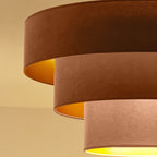Plafon DUOLLA LUNETA CARAMEL 750329 jasno brązowy/złoty 1xE27 średn.60cm